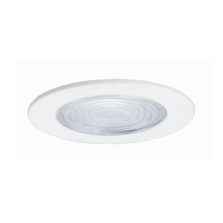 Gorgeousglow Line Voltage Shower Trim with Fresnel Lens Trim, White GO2594051